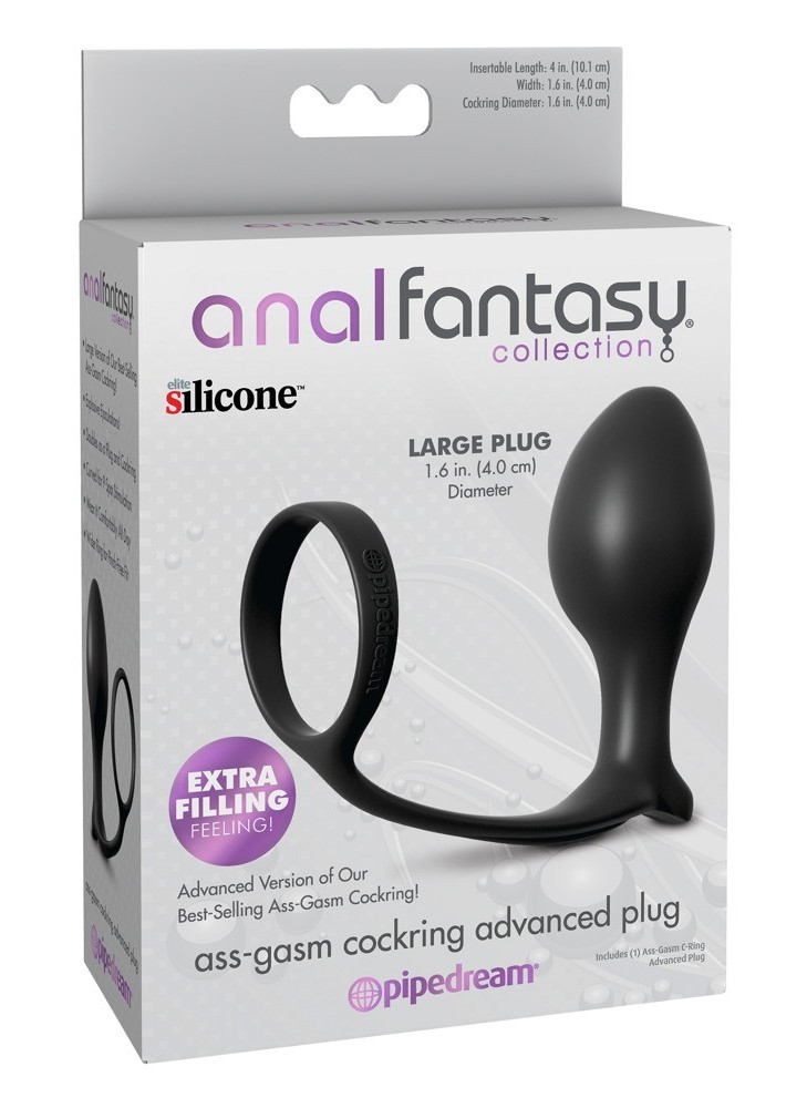 Ass-Gasm Cock Ring Advanced Plug